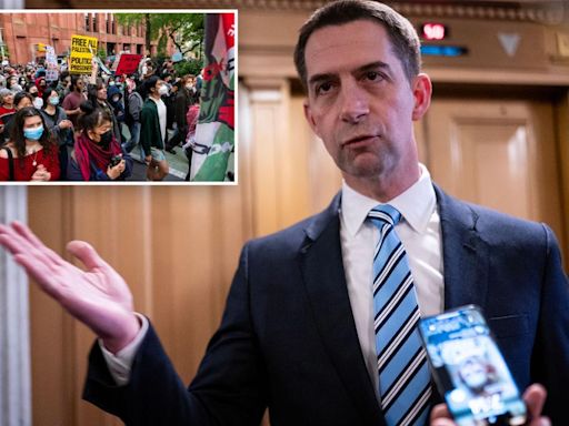 Sen. Tom Cotton introduces bill to block anti-Israel protesters from getting Biden student loan bailouts