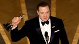 An Overwhelmed Brendan Fraser Gives Thanks for His 'Creative Lifeline' in Best Actor Speech at 2023 Oscars