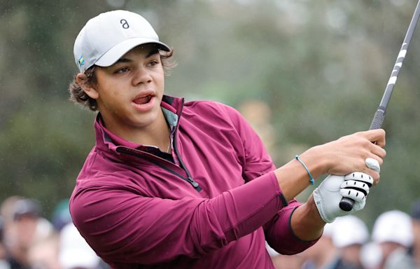 Charlie Woods tee times for US Junior Amateur at Oakland Hills Country Club