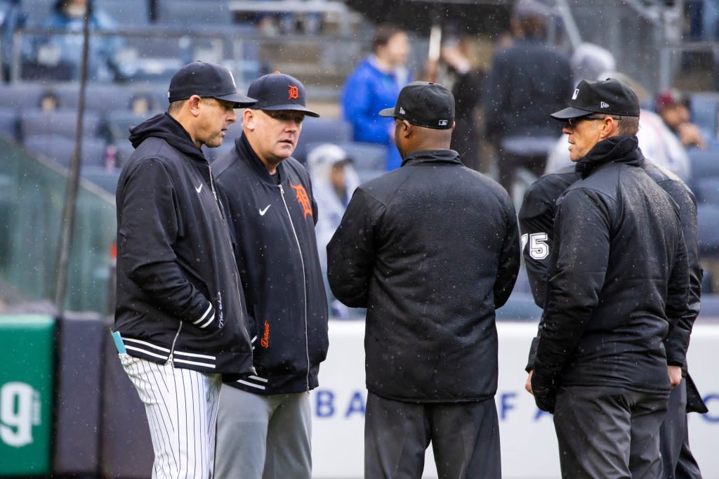 Yankees’ win over Tigers called after 56-minute rain delay: ‘Really tough’