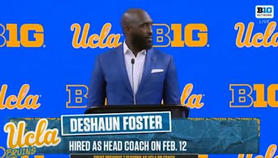 UCLA’s Deshaun Foster Roasted for Super Awkward Big Ten Press Conference