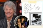 Jon Bon Jovi reveals wife Dorothea Hurley’s high school love note after saying he wasn’t a saint in marriage