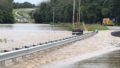 Woman presumed dead after car was swept away in Boone County