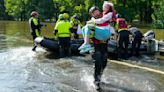 Hundreds are rescued from their homes after Houston area flooding