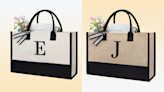This 'very classy and durable' monogrammed tote makes a thoughtful Mother's Day gift, and it's down to $14