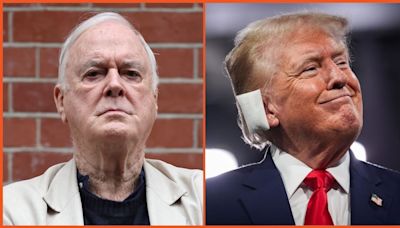 'About this appalling shooting...': John Cleese has an important question for Christians who are praising God's intervention in Trump's near-assassination