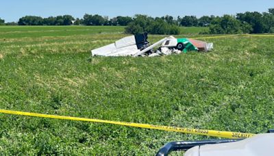 Pilot, six others parachute to safety before plane crashes near Missouri airport