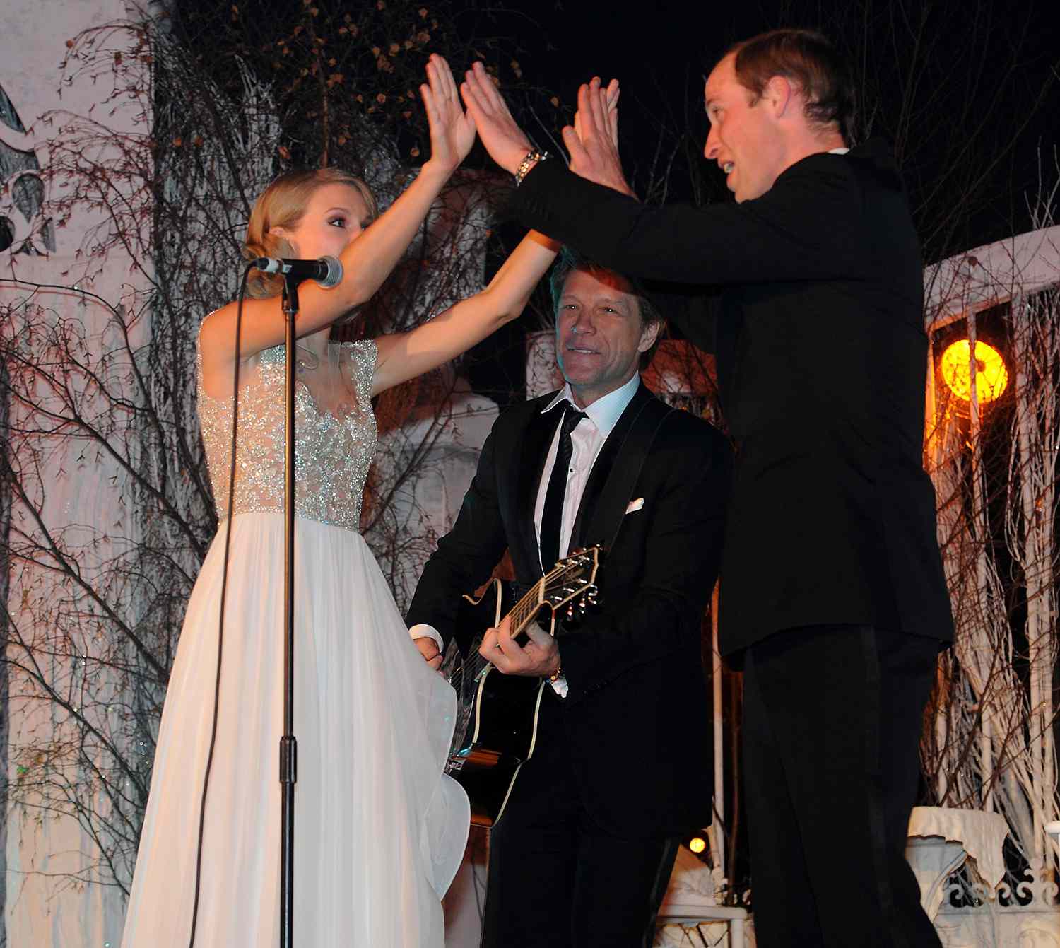 Here's the Story Behind This 2013 Photo of Taylor Swift, Prince William and Jon Bon Jovi — It Includes 'Livin' on a Prayer'!