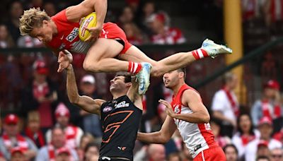 Swans star Isaac Heeney surprised himself with spectacular AFL mark