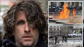 Horrified witnesses yelled for help as Max Azzarello set himself on fire outside Trump trial: video