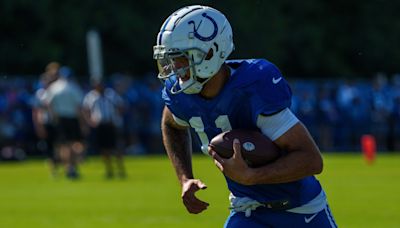 WATCH: Colts’ WRs Michael Pittman and AD Mitchell working out together