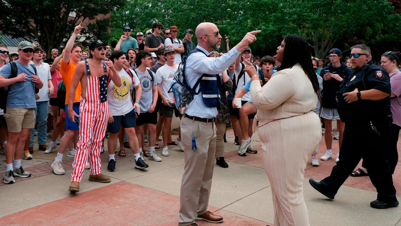 'Racist' actions from counterprotesters at University of Mississippi prompt investigation