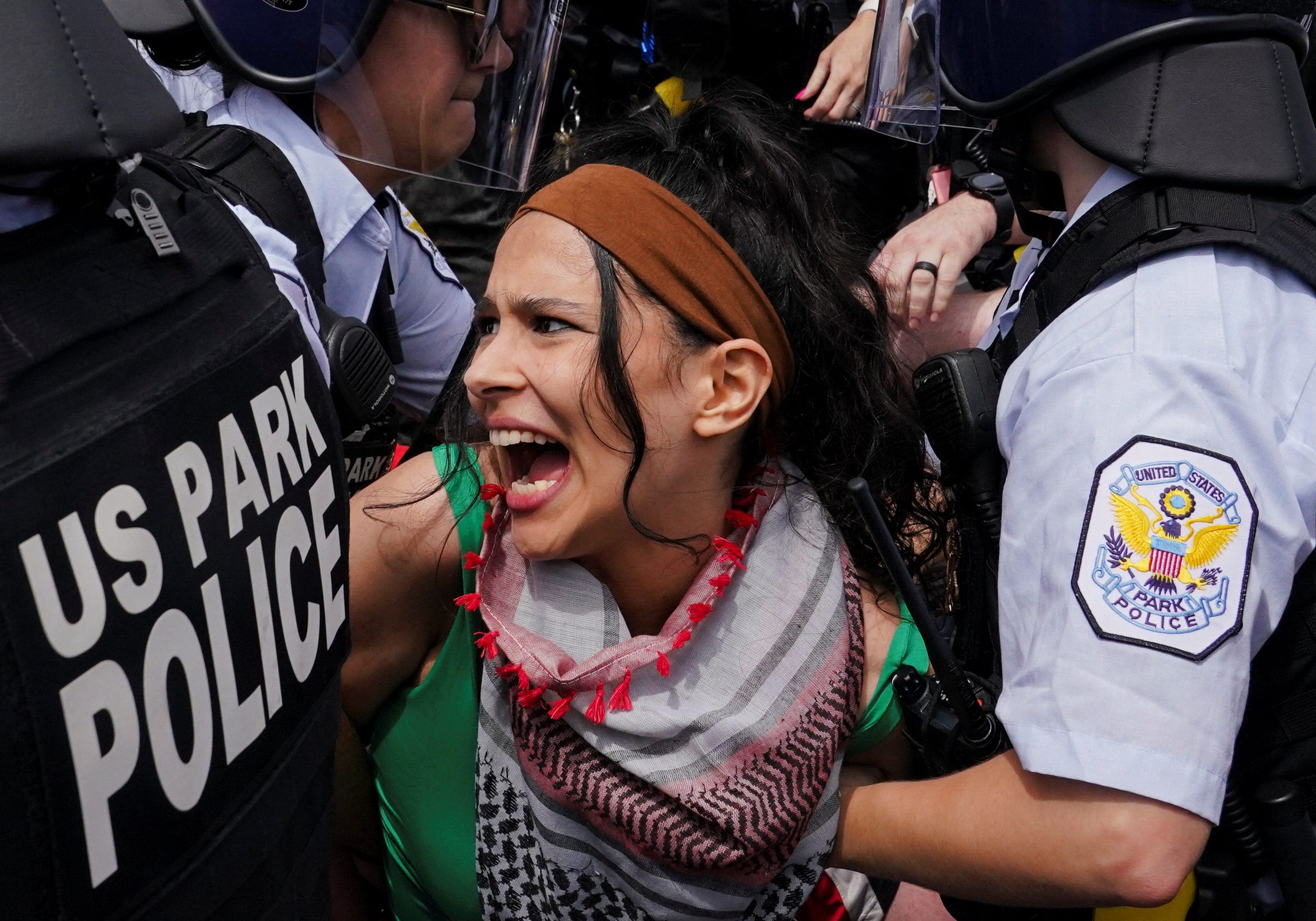 Kamala Harris decries 'unpatriotic protesters' at DC rally during Netanyahu visit