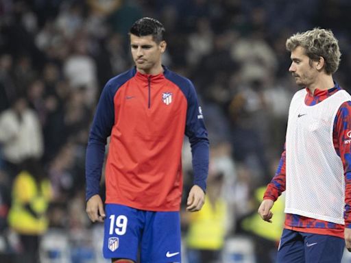 Las cifras de Griezmann y Morata que preocupan al Atlético