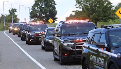 Procession for Port Chester police officer Christopher Bernal killed in off-duty crash