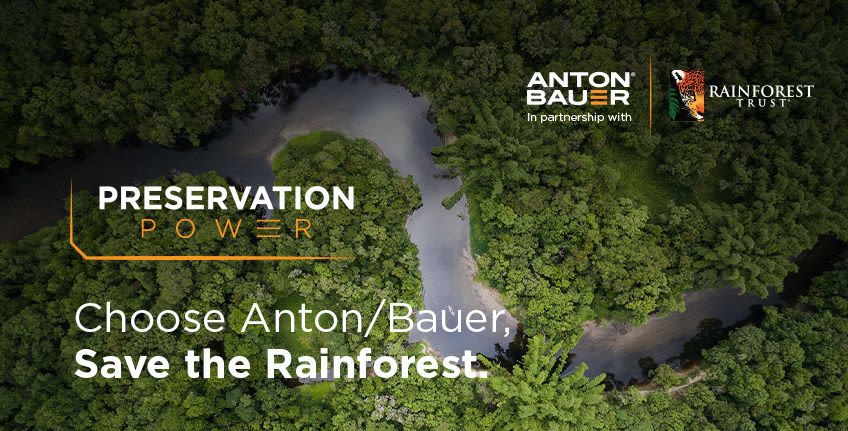 Anton/Bauer Launches 'Preservation Power' Campaign in Partnership with Rainforest Trust