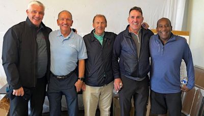 West Ham United legends are reunited at Frinton Golf Club