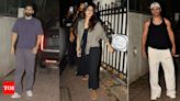 Janhvi Kapoor, Varun Dhawan and Aditya Roy Kapur visit Arjun Kapoor's residence for his birthday celebration | Hindi Movie News - Times of India