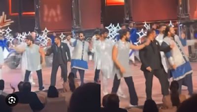 Anant Ambani and Salman Khan grooves to 'Aisa Pehli Baar Hua Hai' at the Sangeet Ceremony