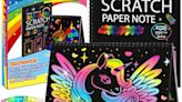 ZMLM Scratch Paper Art-Crafts Gift: 2 Pack Bulk Rainbow Magic Paper Supplies Toys for 3 4 5 6 7 8 9 10 Years Old Girls Kids Favors...