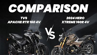 2024 Hero Xtreme 160R 4V vs TVS Apache RTR 160 4V: Image Comparison, Check Price, Specifications And Other Details - ZigWheels