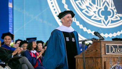 Dozens walk out of Jerry Seinfeld speech at Duke commencement in protest of his support for Israel