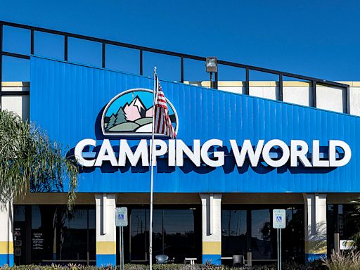 RV retailer Camping World defies California county order to take down giant American flag