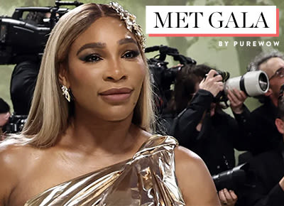 Serena Willams Is a Golden Goddess on the Met Gala Red Carpet 1 Year After Met Pregnancy Reveal
