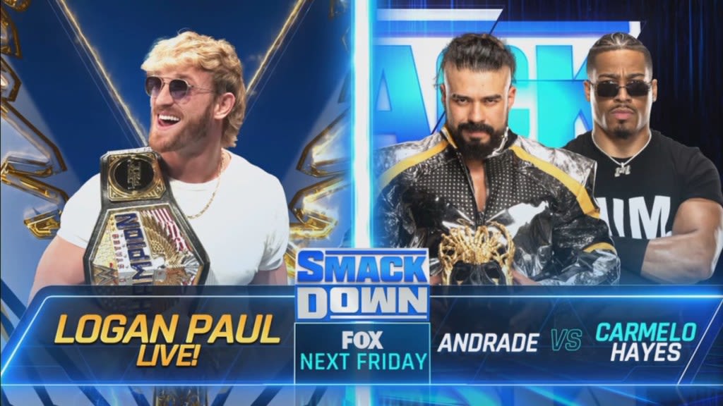 Andrade vs. Carmelo Hayes, Logan Paul Appearance Set For 7/19 WWE SmackDown