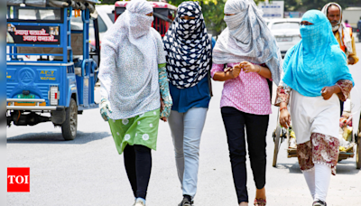 Delhi sizzles as temperature expected to touch 45°C, heatwave conditions likely to continue | India News - Times of India