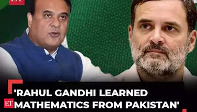 'Rahul Gandhi learned mathematics from Pakistan': Assam CM Himanta Biswa Sarma mocks Congress leader