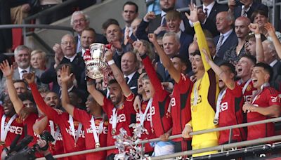 Manchester United le ganó a Manchester City la final de la FA Cup y festejaron el título Alejandro Garnacho y Lisandro Martínez