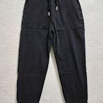 ☆黑色 寬鬆 彈性刷白 JOGGER PANTS 縮口褲 束腳褲 牛仔褲(L)☆