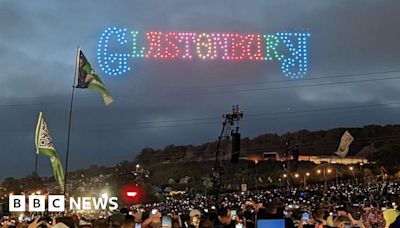 Glastonbury 2024: Watch drone show open festival