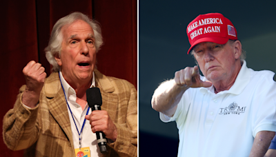 Henry Winkler's 5-word reaction to Trump speech goes viral