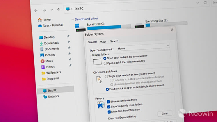 Windows 11 still lets you open old File Explorer without any tweaks or hacks