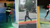 Police searching for suspect they say vandalized rainbow crosswalks twice in 2 days