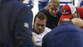 Lightning's Mikhail Sergachev gets emotional after breaking his leg in return from injury