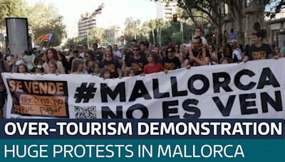 Thousands take to streets in Mallorca to protest against over-tourism - Latest From ITV News