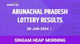 Arunachal Pradesh Lottery Singam Heap Morning Winners June 28 - Check Results