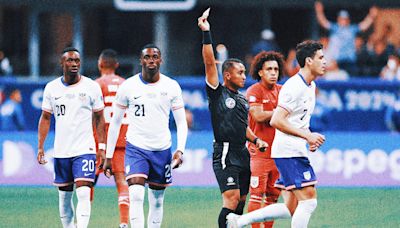 Tim Weah sent off with red card in 18th minute of USA-Panama