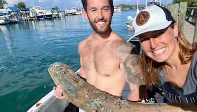 Man discovers prehistoric monster off the coast of Florida