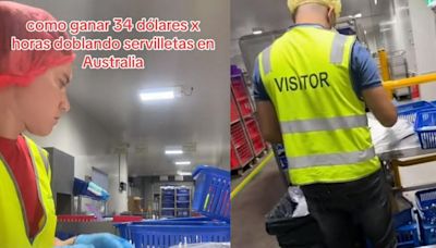 Colombiano en Australia gana más de $ 11 millones doblando servilletas; no piden inglés