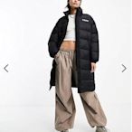 (嫻嫻屋) 英國ASOS-Napapijri LOGO黑色高領羽絨長版外套EK23