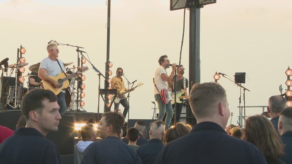 Country band 'Old Dominion' films music video on USS Gerald R. Ford