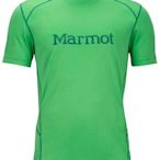 【Marmot】『零碼出清』54300-4771 綠 美國 男 Windridge with Graphic 排汗衣