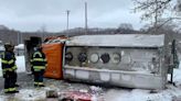 What caused oil truck to tip over in Westborough? Police are investigating