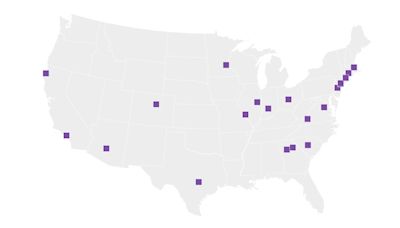 Este mapa muestra las universidades de EE.UU. donde se han arrestado a manifestantes propalestinos