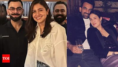 Anushka Sharma and Virat Kohli enjoy a dinner date with friends Zaheer Khan and Sagarika Ghatge after RCB's loss at IPL 2024 | - Times of India