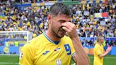 Ukraine players are reduced to tears as they celebrate Euro 2024 win
